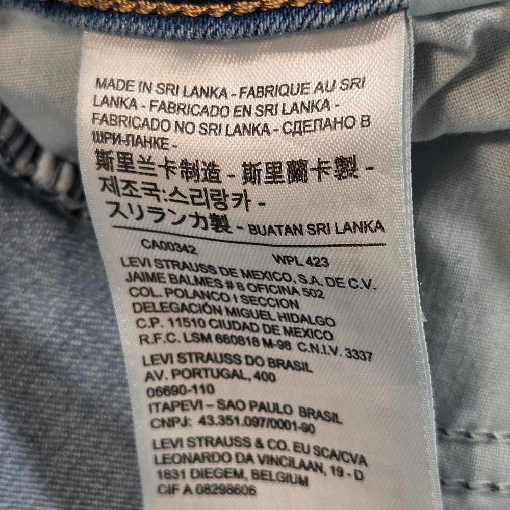 Levis 715 Bootcut Jeans Womens 28x29 Light Wash Denim Mid Rise 18885-0080 - Picture 7 of 12